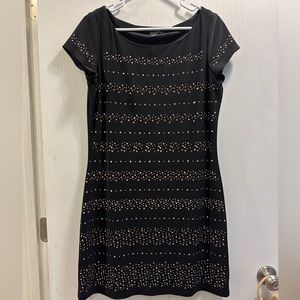 White House Black Market Dress. Black with Sparkles.MIDI. SZ Medium. Gently used